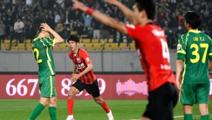 【中超综述】海港申花泰山6分领跑 国安苏州区垫底